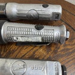 Lot of 4 Pneumatic Ratchet Wrenches Mixed Brands Untested