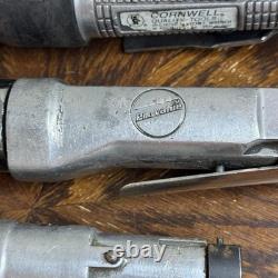 Lot of 4 Pneumatic Ratchet Wrenches Mixed Brands Untested