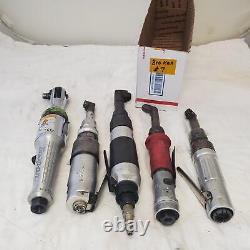 Lot of 5 Broken Pneumatic Drill, Angle Drill, Nutrunner & Rachets Air Tools #7