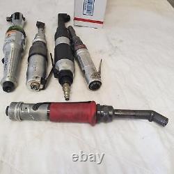 Lot of 5 Broken Pneumatic Drill, Angle Drill, Nutrunner & Rachets Air Tools #7