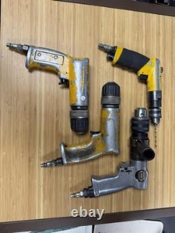 Lot of Four Pneumatic Drill Aircraft Tools for USE Read Description