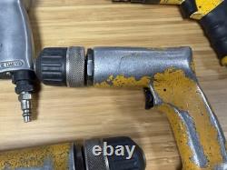 Lot of Four Pneumatic Drill Aircraft Tools for USE Read Description