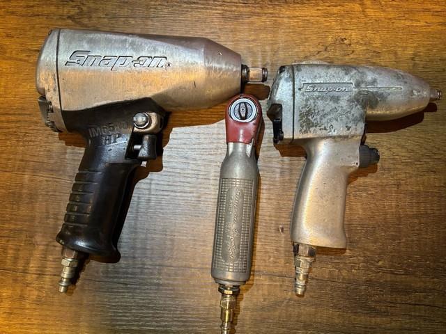 Lot Of Snap On Air Tools-1/2 Impact, 3/8 Impact, 1/4 Ratchet