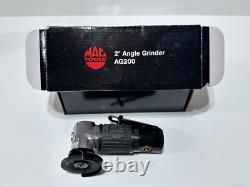 MAC Tools 2 Compact Mini Air Pneumatic Grinder AG200 with Box and Paperwork