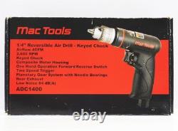 MAC Tools ADC1400 1/4 Drive Reversible Composite Keyed-Chuck Air Drill Used