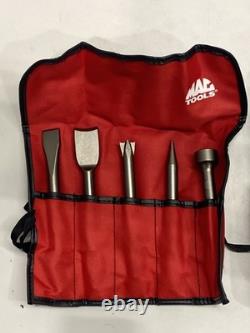 Mac Tools MPH1911K Long Barrel Air Hammer& 5-Piece Chisel Kit 2400BPM- pre-owned