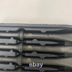 Mac USA Tools 5-PC. 401 Shank Air Hammer Bit Set, VGC! , AH-Series, sh6901
