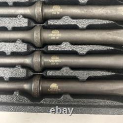 Mac USA Tools 5-PC. 401 Shank Air Hammer Bit Set, VGC! , AH-Series, sh6901