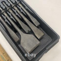 Mac USA Tools 5-PC. 401 Shank Air Hammer Bit Set, VGC! , AH-Series, sh6901