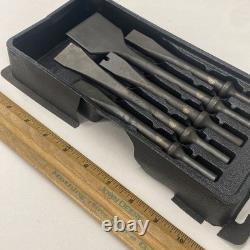 Mac USA Tools 5-PC. 401 Shank Air Hammer Bit Set, VGC! , AH-Series, sh6901