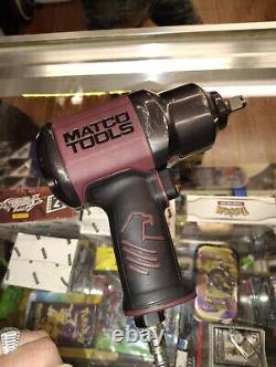 Matco Impact Wrench Tools 1/2 Drive Air Pneumatic Burgandy