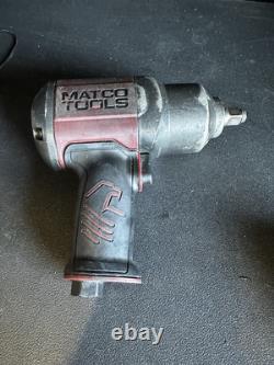 Matco Impact Wrench Tools 1/2 Drive Air Pneumatic Burgandy 2B