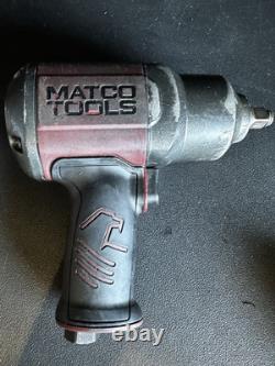 Matco Impact Wrench Tools 1/2 Drive Air Pneumatic Burgandy 2B