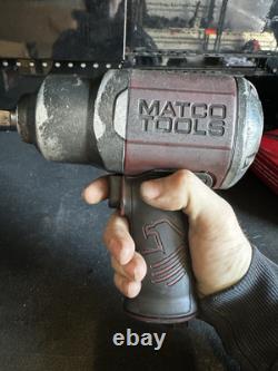 Matco Impact Wrench Tools 1/2 Drive Air Pneumatic Burgandy 2B
