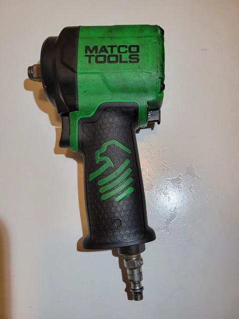Matco Tools 1/2 Drive Stubby Pneumatic Impact Wrench Green Mt2765