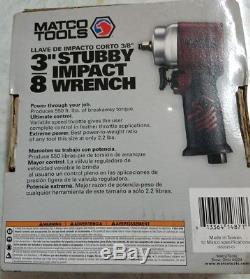 Matco Tools 3/8'' Stubby Impact Wrench MT2738 includes Protective Boot