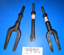 Matco Tools 3 Pc. Air Hammer Bit Weld Buster, Ball Joint Wedge, Tie Rod Sepreader