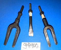 Matco Tools 3 Pc. Air Hammer Bit Weld Buster, Ball Joint Wedge, Tie Rod Sepreader