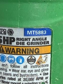 Matco Tools MT5883 Right Angle Die Grinder. 85HP Green