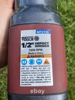 Matco impact wrench 1/2 Drive Pneumatic- MT2739 Barely Used Practically New