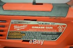 Milwaukee M18 18 VOLT Cordless Li-Ion 2-Speed Grease Gun 2646-20 WithCharger &Case