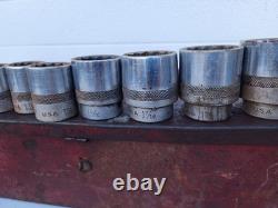 Milwaukee Pneumatic Impact Wrench 3/4 DR with BONNEY 3/4, 1/2 DR. SAE Sockets