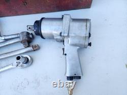 Milwaukee Pneumatic Impact Wrench 3/4 DR with BONNEY 3/4, 1/2 DR. SAE Sockets