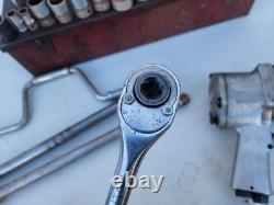 Milwaukee Pneumatic Impact Wrench 3/4 DR with BONNEY 3/4, 1/2 DR. SAE Sockets