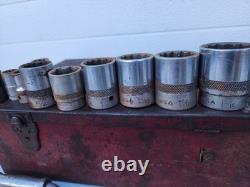Milwaukee Pneumatic Impact Wrench 3/4 DR with BONNEY 3/4, 1/2 DR. SAE Sockets