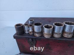 Milwaukee Pneumatic Impact Wrench 3/4 DR with BONNEY 3/4, 1/2 DR. SAE Sockets