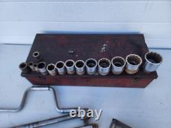 Milwaukee Pneumatic Impact Wrench 3/4 DR with BONNEY 3/4, 1/2 DR. SAE Sockets