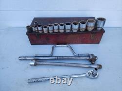 Milwaukee Pneumatic Impact Wrench 3/4 DR with BONNEY 3/4, 1/2 DR. SAE Sockets
