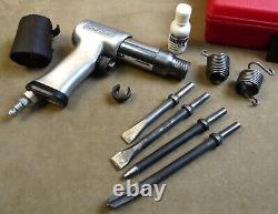 NICE! SNAP ON USA NO. PH505F PH50D AIR HAMMER KIT With QUICK CHANGE CHUCK BITS CASE