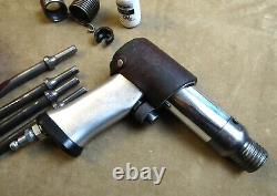 NICE! SNAP ON USA NO. PH505F PH50D AIR HAMMER KIT With QUICK CHANGE CHUCK BITS CASE