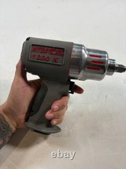 NITROCAT 1200 K 1/2in Air Impact Wrench Pneumatic Tool Gray Red Auto Shop