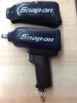 Navy Blue Snap-On MG725 1/2 Drive Air-Powered Impact Wrench with Silicone Cover