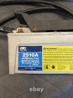 OTC Tools 2510A Air/Hydraulic Two Stage Pump Used