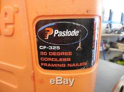 Paslode 30 Deg. CF325 Cordless Framing Nailer #902200 Excellent Condition