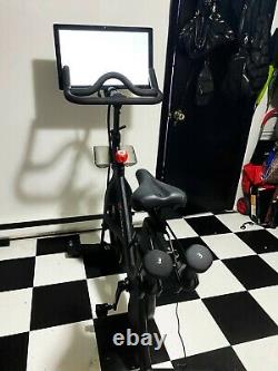 Peloton Bike w Tools, Weights, W Shoes 8, Extra Touch Screen- Excellent Condition