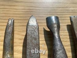 Pneumatic Air Carbide Tipped Stone Carving Chisels (Lot 2)
