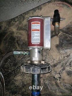 Pneumatic oil & fluid pumps with hose reel