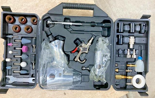 Proxone Pneumatic Impact Wrench, Air Blow Gun, Grinder Accessories- Never Used