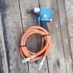 REL-425/C Pneumatic Impact Wrench Air Tool with Orange Air Hose, MPN 27439