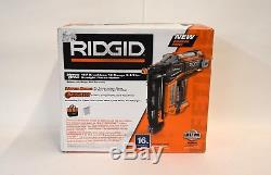 RIDGID 18V Brushless 16 Gauge 2-1/2 in Straight Finish Nailer R09892B In Box