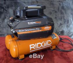 RIDGID OF45200SS 200 psi 4.5 Gal. Electric Quiet Compressor with SrongStart #2269