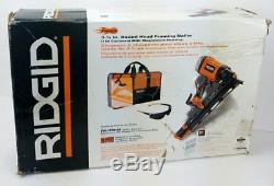 Ridgid R350RHE 21 Degree 3-1/2 in. Round-Head Framing Gun Nailer Air Pneumatic