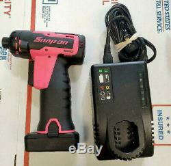 SNAP ON CTS725P 14.4 V 1/4 Hex MicroLithium Cordless Screwdriver PINK 103955-2
