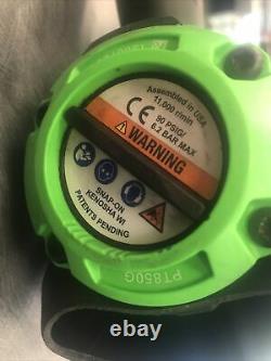 SNAP ON PT850G 1/2 Impact Wrench, Cushion Grip, Max Torque 1,190 ft Green USA