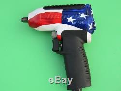 SNAP ON RED WHITE BLUE MG325 FLAG 3/8 DRIVE IMPACT AIR WRENCH GUN WithBOOT