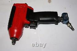 SNAP-ON TOOLS MG325 3/8 DRIVE IMPACT AIR WRENCH WithBOOT & Swivel AIR HOSE YA502M